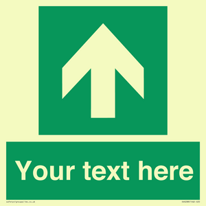 Safe condition Custom arrow up sign